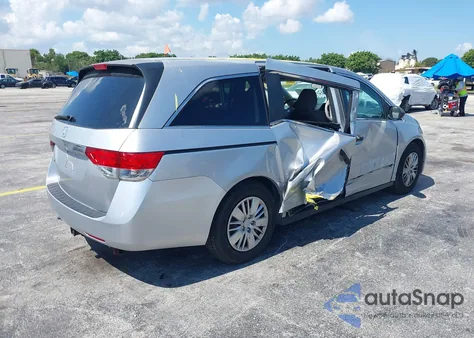2014 Honda Odyssey Lx из США, поврежденный, VIN 5FNRL5H24EB058588